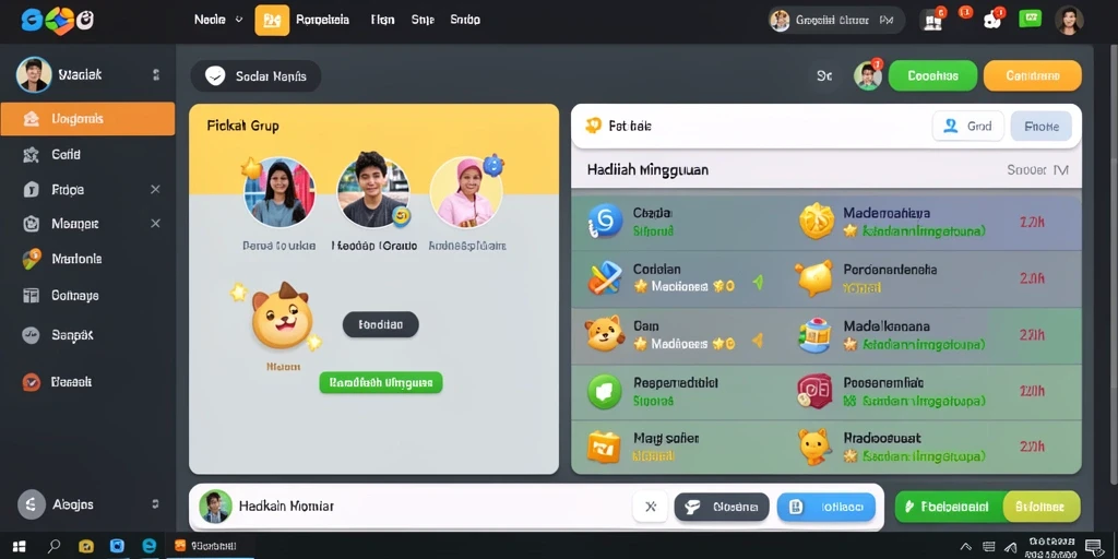 Tampilan antarmuka yang menarik dan intuitif.