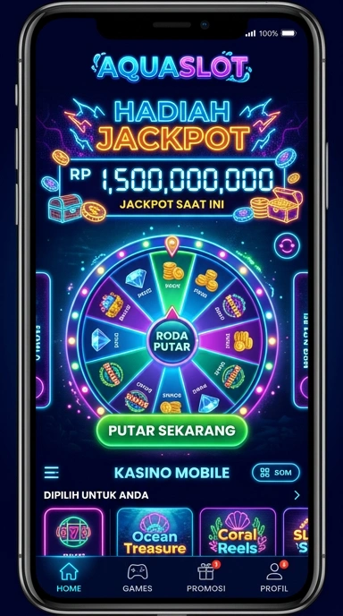 Cuplikan layar menu unduhan aquaslot untuk perangkat Android